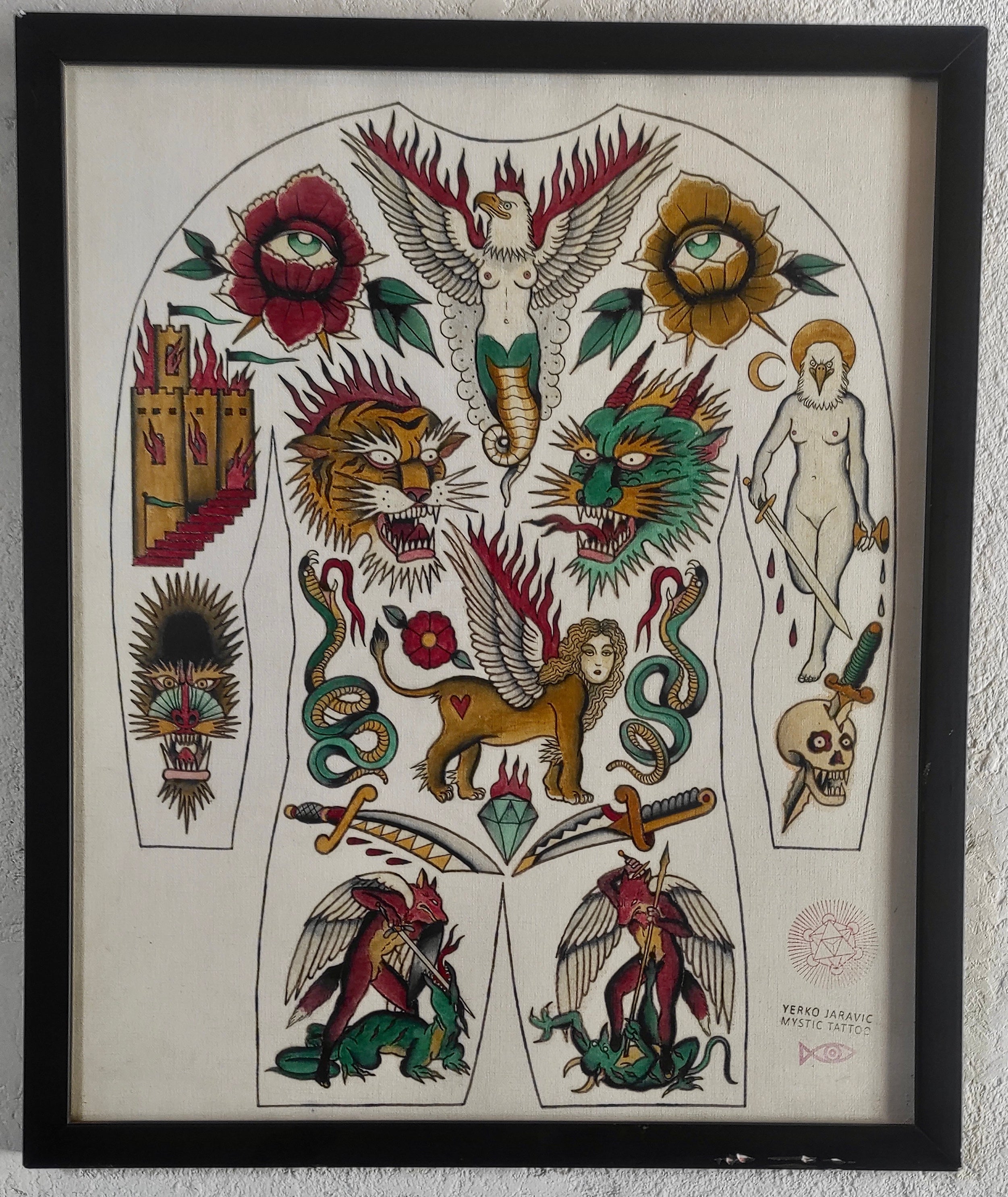 Lámina Flash original enmarcada