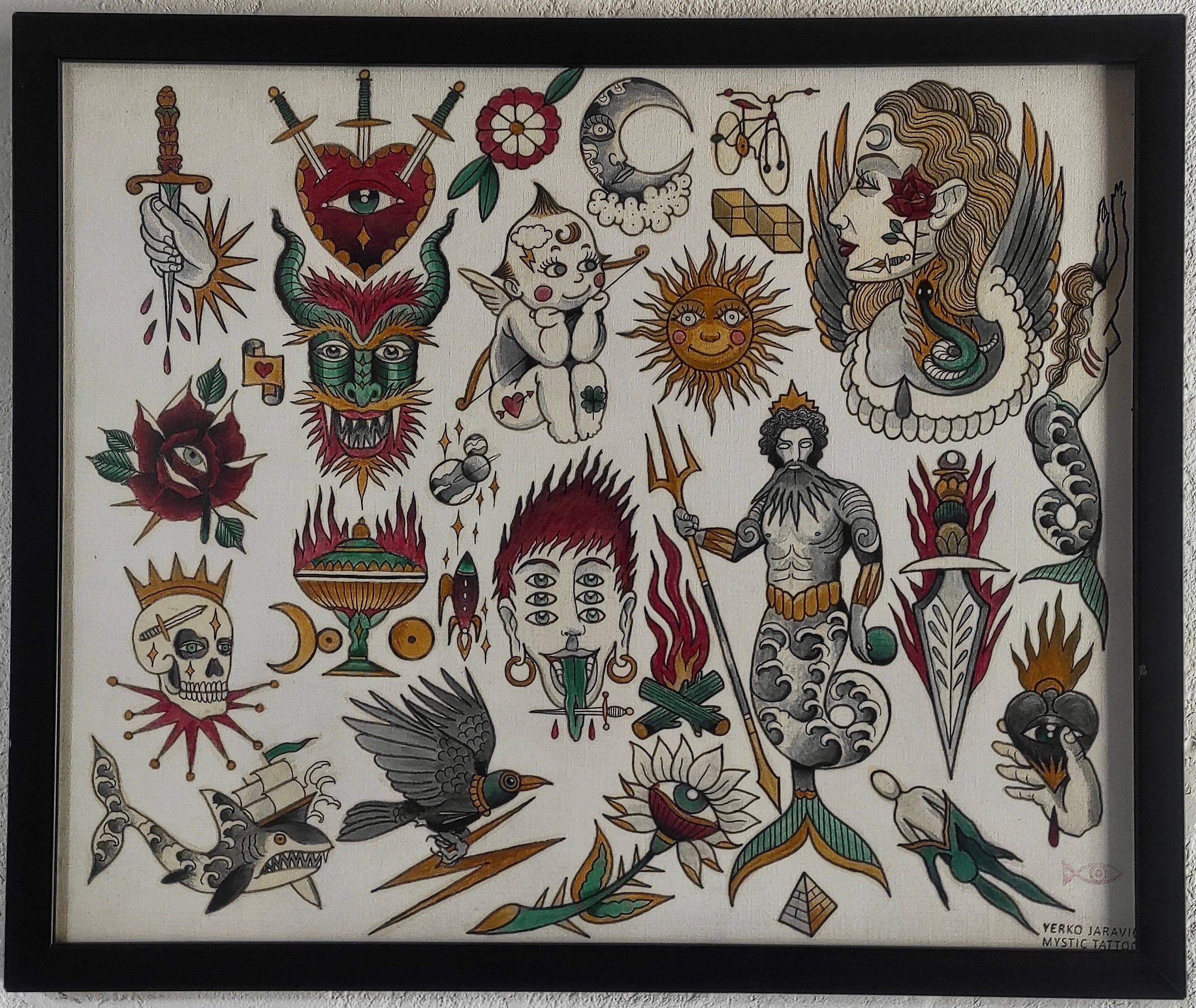 Lámina Flash horizontal enmarcada