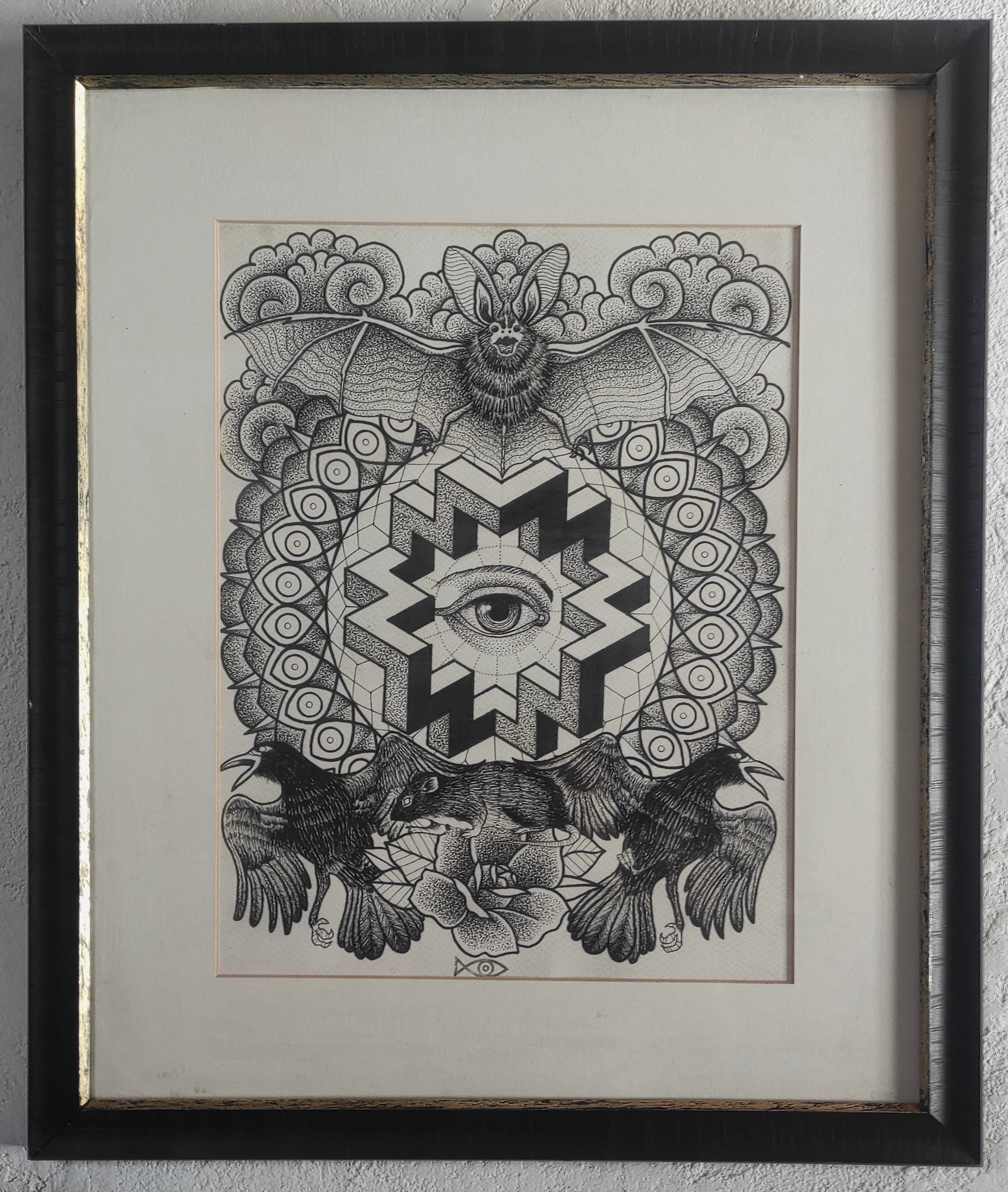 Ilustración enmarcada